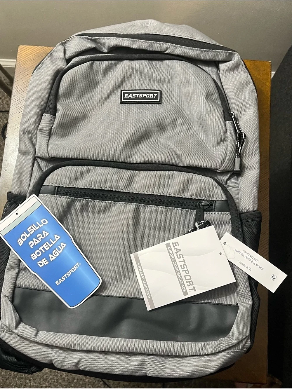 Eastsport Gray Men's Backpack - Multi-Pocket Travel Bag